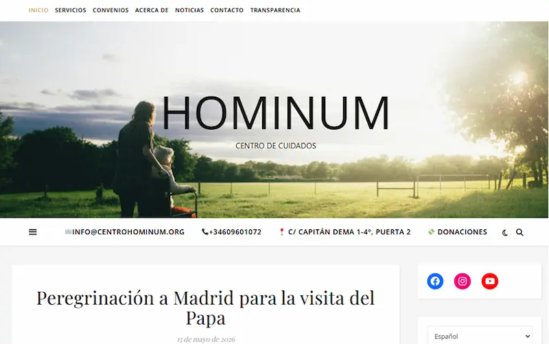 Captura de Centro de Cuidados Hominum